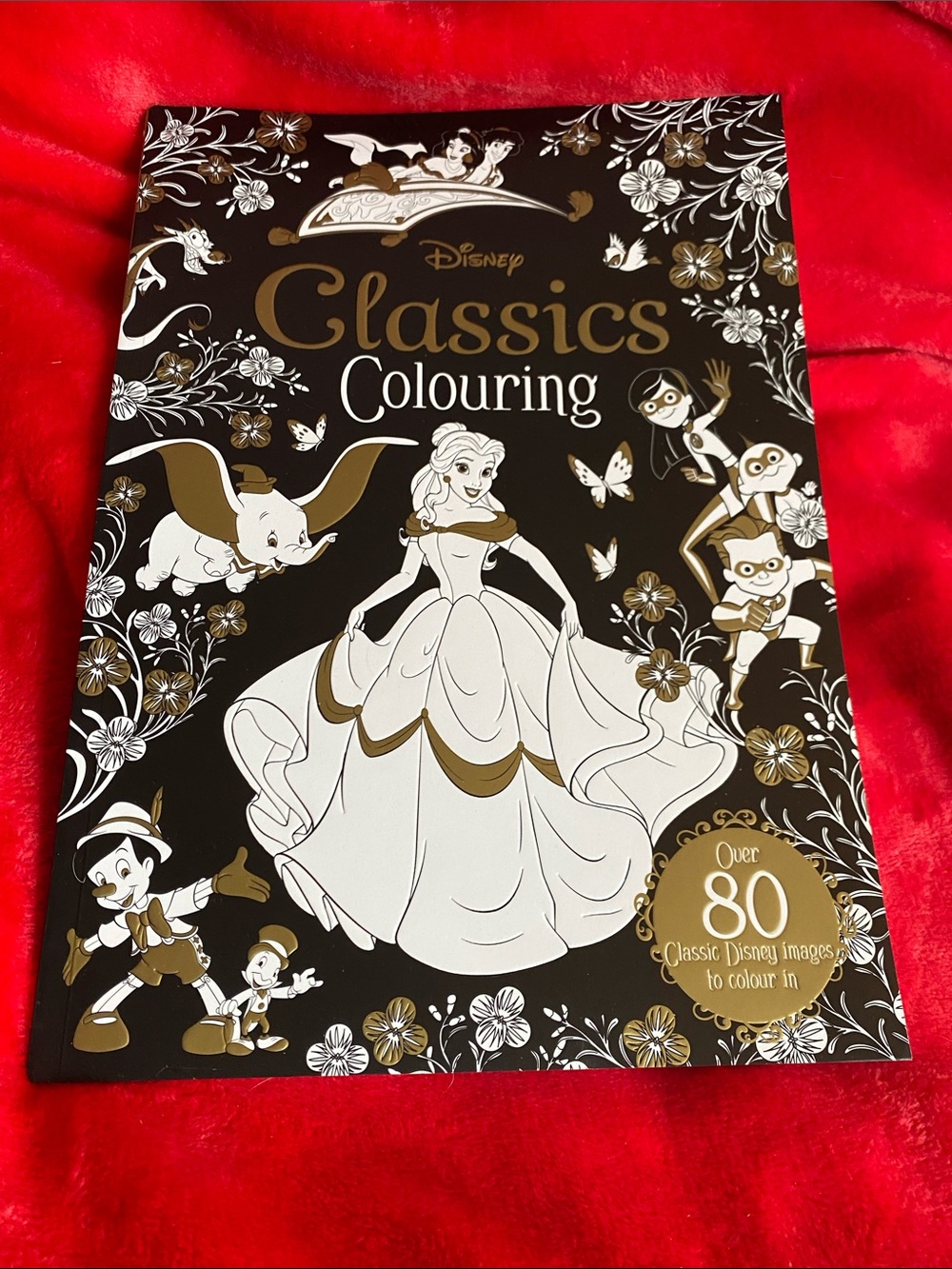 Disney classics colouring over images